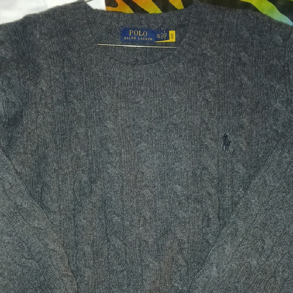 Polo by Ralph Lauren Charcoal Crewneck Sweater